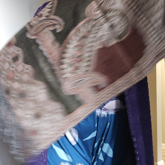 Patterned Fringe Scarf - Picture 2 of 2